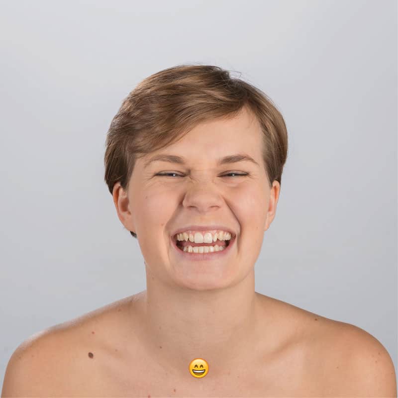 Laut lachendes Humoji