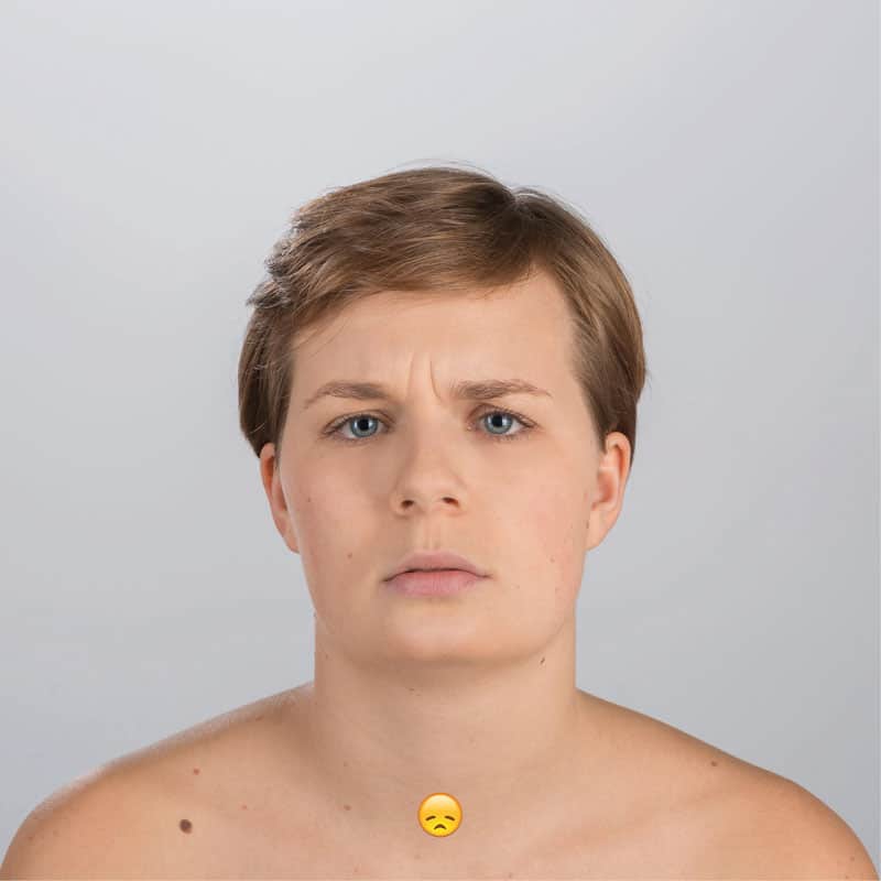 Enttäuschtes Humoji