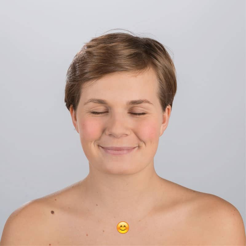 Grinsendes Humoji